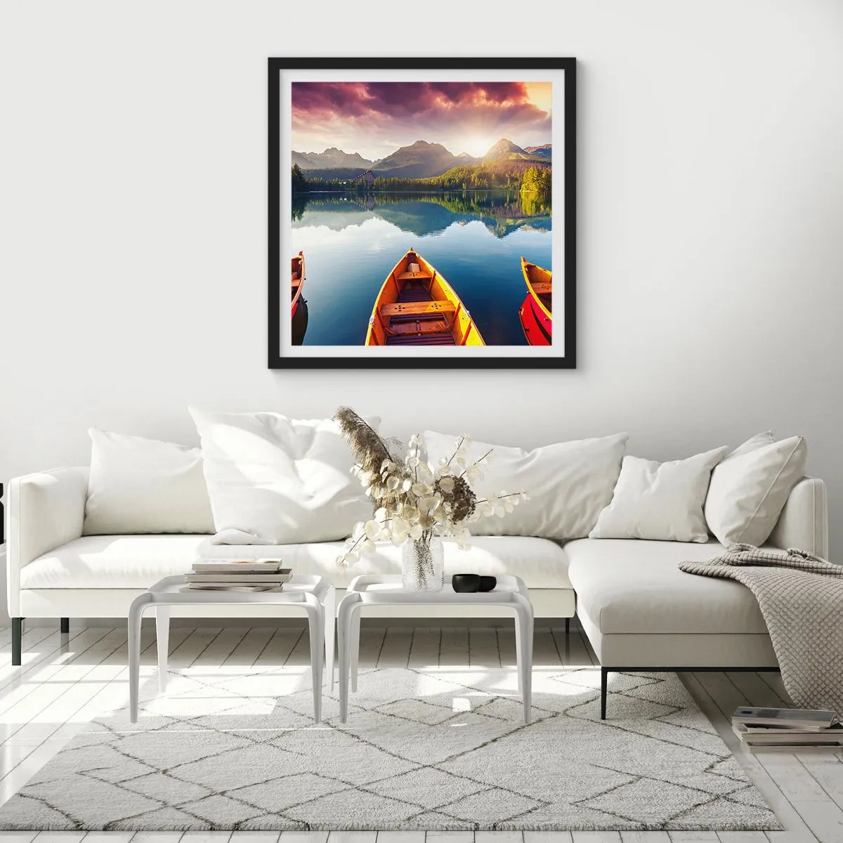 Poster in cornice nera - Niente contro natura - 30x30 cm