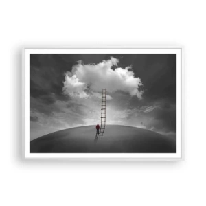 Poster in cornice bianca - Tutto è possibile - 100x70 cm