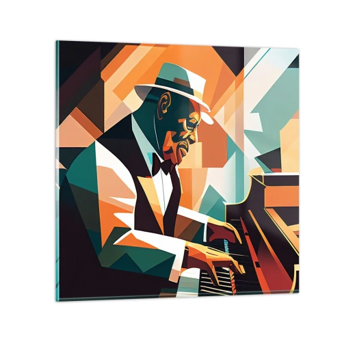 Quadro su vetro - Tutto il jazz - 30x30 cm