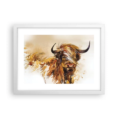 Poster in cornice bianca - L'orgoglio del cacciatore - 40x30 cm