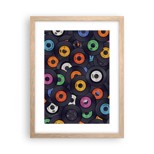 Poster in cornice rovere chiaro - I colori della classicità - 30x40 cm