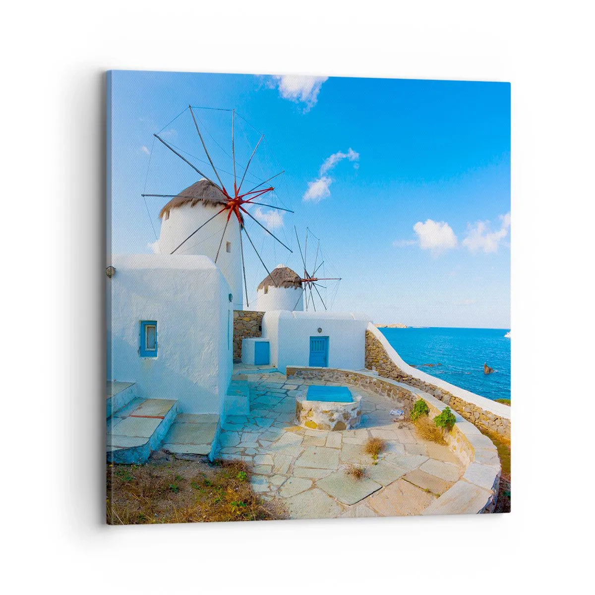 Quadro su tela - Stampe su Tela - Vento azzurro sul mare - 70x70 cm
