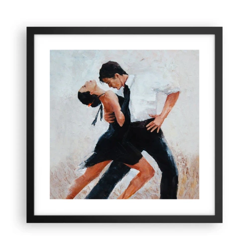 Poster in cornice nera - Il tango dei miei sogni - 40x40 cm