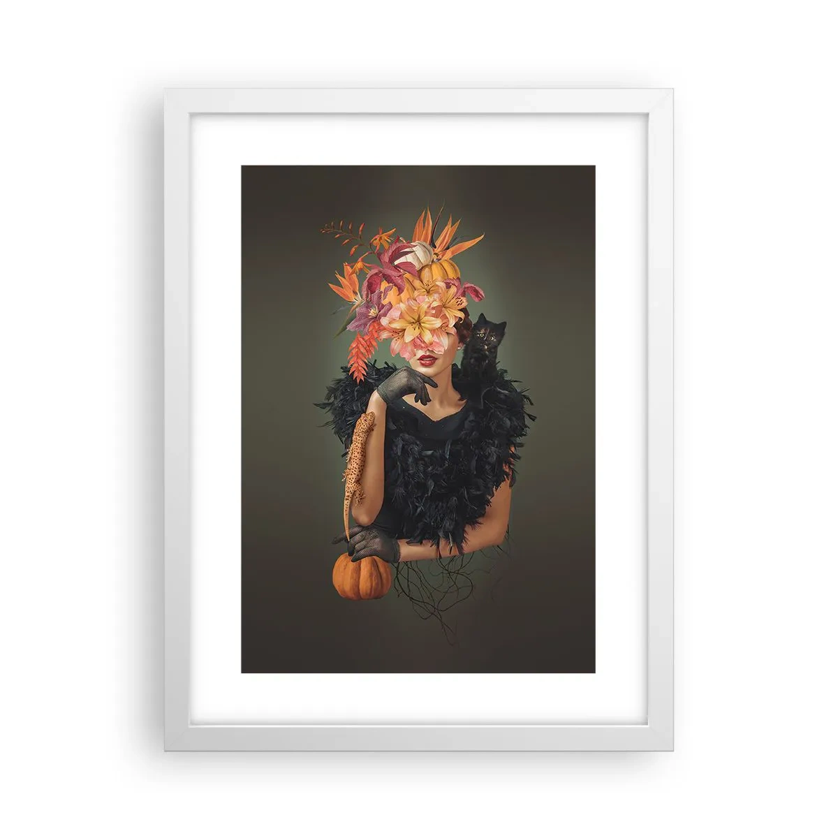 Poster in cornice bianca - L'incantesimo della strega - 30x40 cm