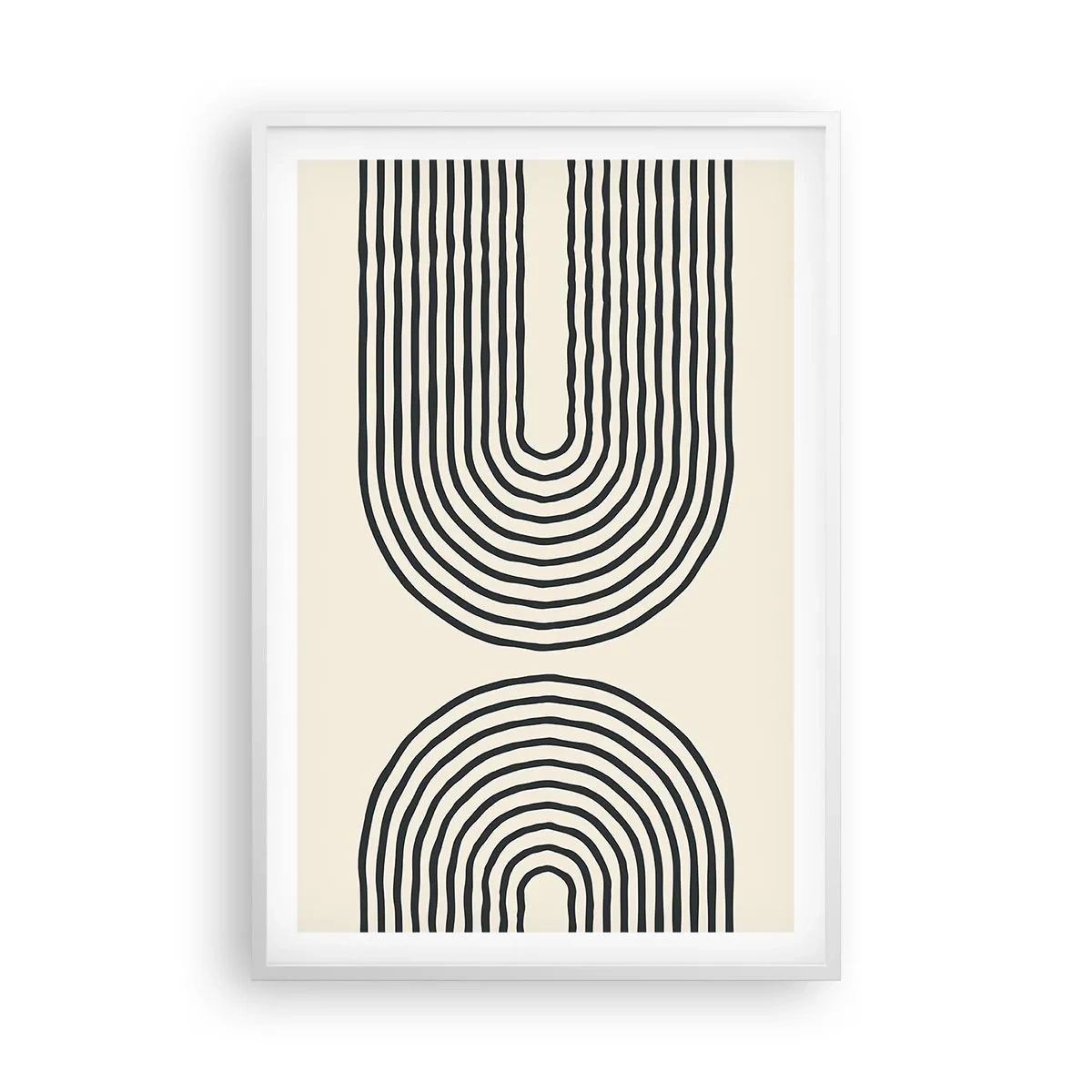 Poster in cornice bianca - Tra un attimo... - 61x91 cm