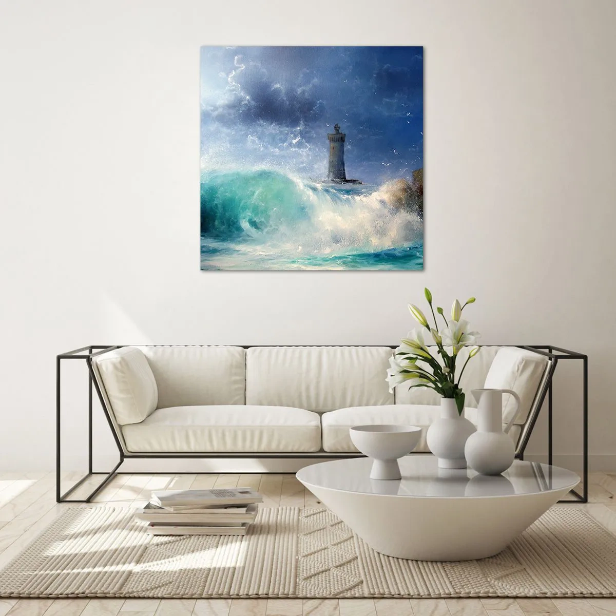 Quadro su vetro - In difesa contro gli elementi - 30x30 cm