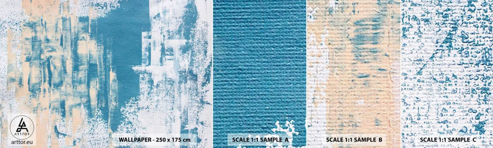 Campione Di Fotomurale Standard Eco - Attraverso il ghiaccio - Astrazione, Pezzo, Modello moderno - 100x30 cm