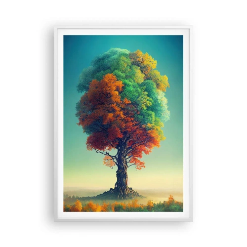 Poster in cornice bianca - La quercia: il padre della natura - 70x100 cm