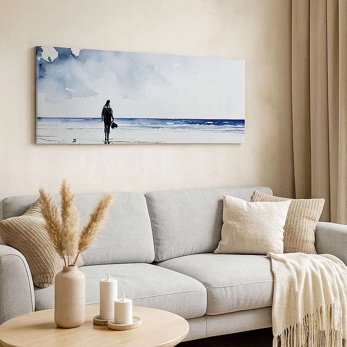 Quadro su tela - Stampe su Tela - Dialogo con il mare - 100x40 cm