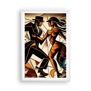 Poster in cornice bianca - La danza della passione - 61x91 cm