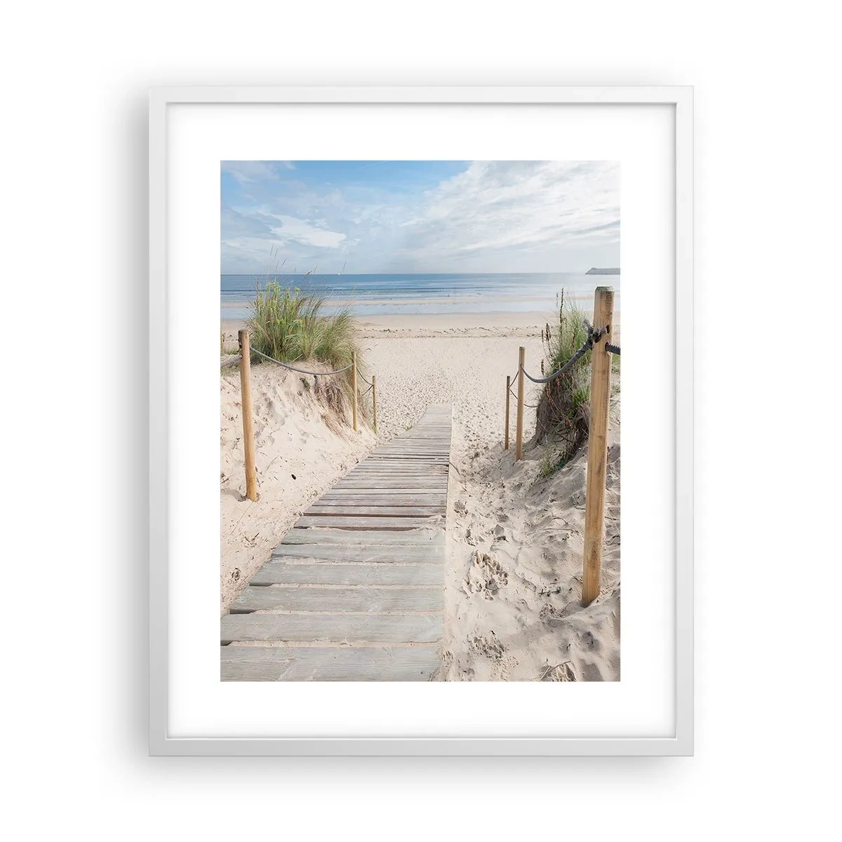 Poster in cornice bianca - Fino all'orizzonte - 40x50 cm