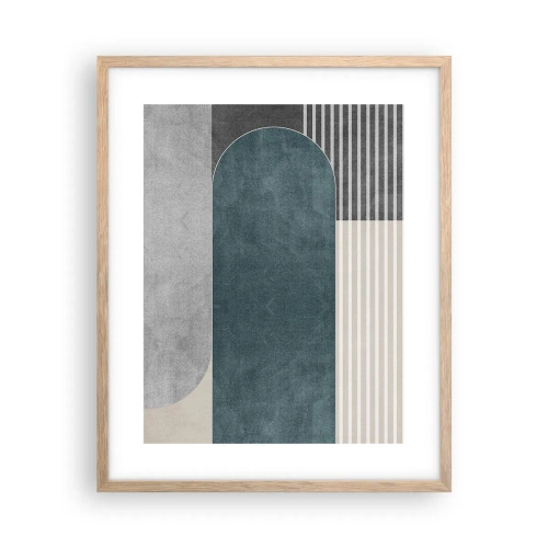 Poster in cornice rovere chiaro - Composizione orizzontale  - 40x50 cm