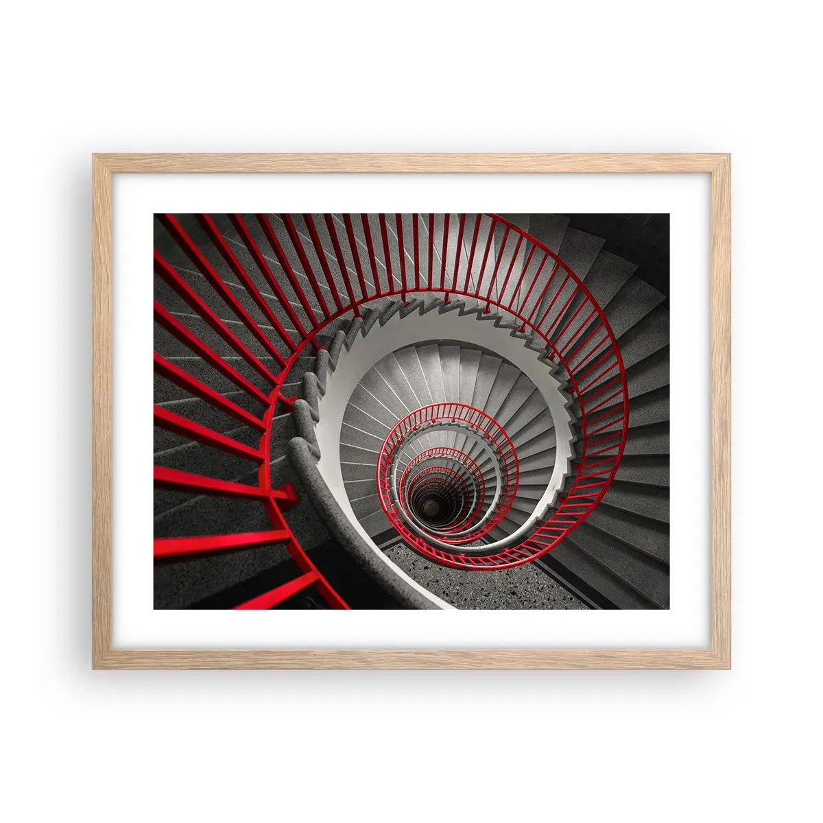 Poster in cornice rovere chiaro - I giochi dell'architettura - 50x40 cm