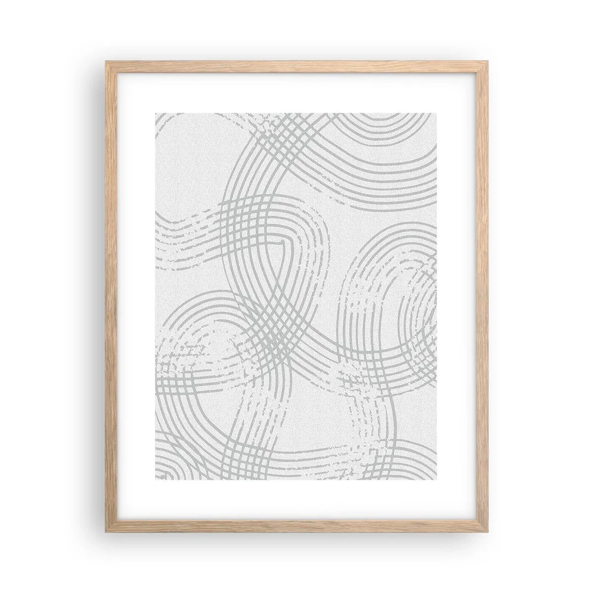 Poster in cornice rovere chiaro - Non vi è una via diritta - 40x50 cm