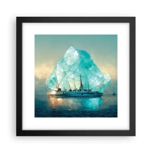 Poster in cornice nera - Brillante artico - 30x30 cm