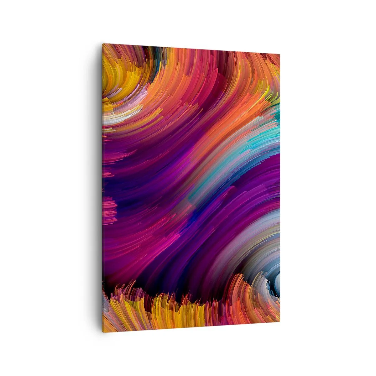 Quadro su tela - Stampe su Tela - Vortici astratti in colori vivaci - 70x100cm - L'inizio del nuovo mondo - Decorazione murale moderna per soggiorno e camera da letto ARTTOR