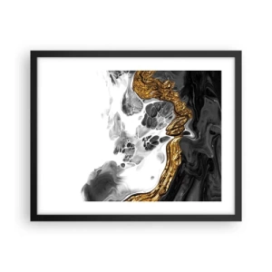 Poster in cornice nera - Composizione organica - 50x40 cm