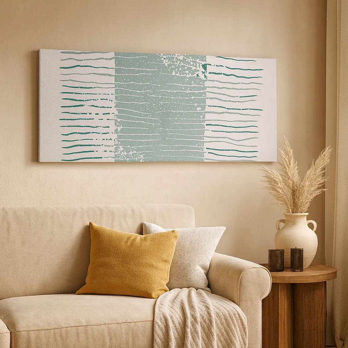 Quadro su tela - Stampe su Tela - Astrazione marina - 30x30 cm