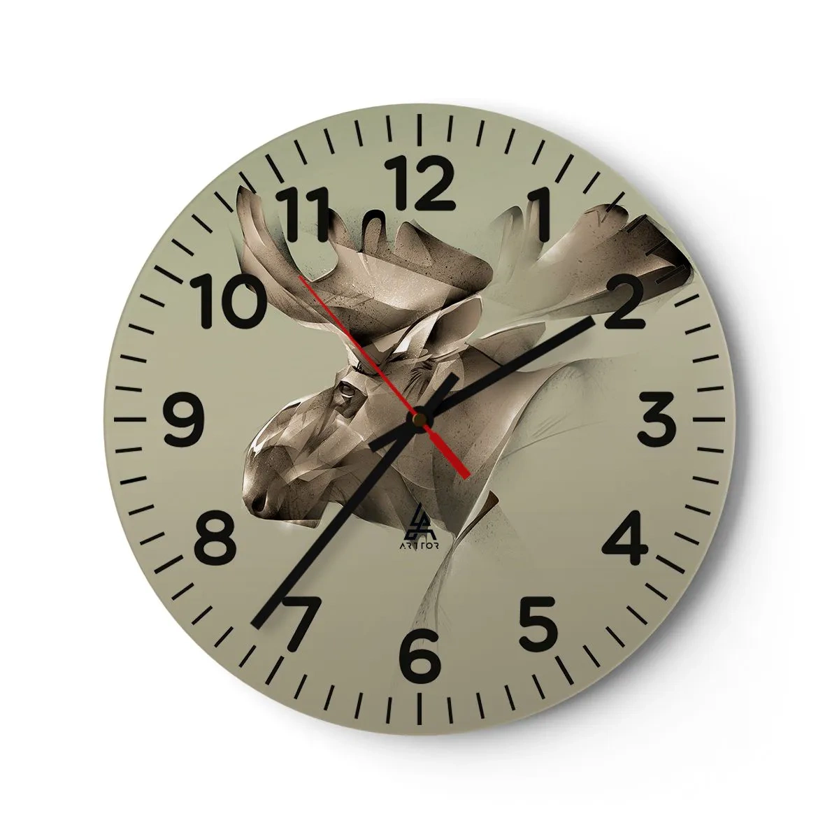 Orologio da parete - Orologio in Vetro - La forza mite della tranquillità - 40x40 cm