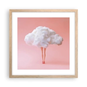 Poster in cornice rovere chiaro - Dolce promessa - 40x40 cm