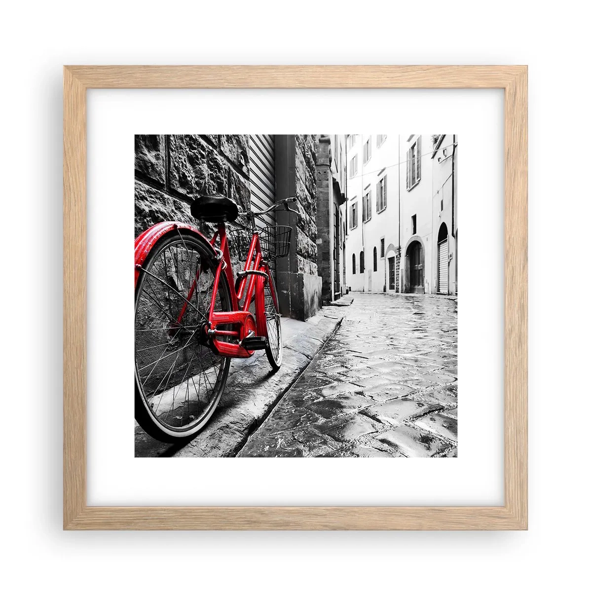 Poster in cornice rovere chiaro - La vera bellezza non invecchia - 30x30 cm