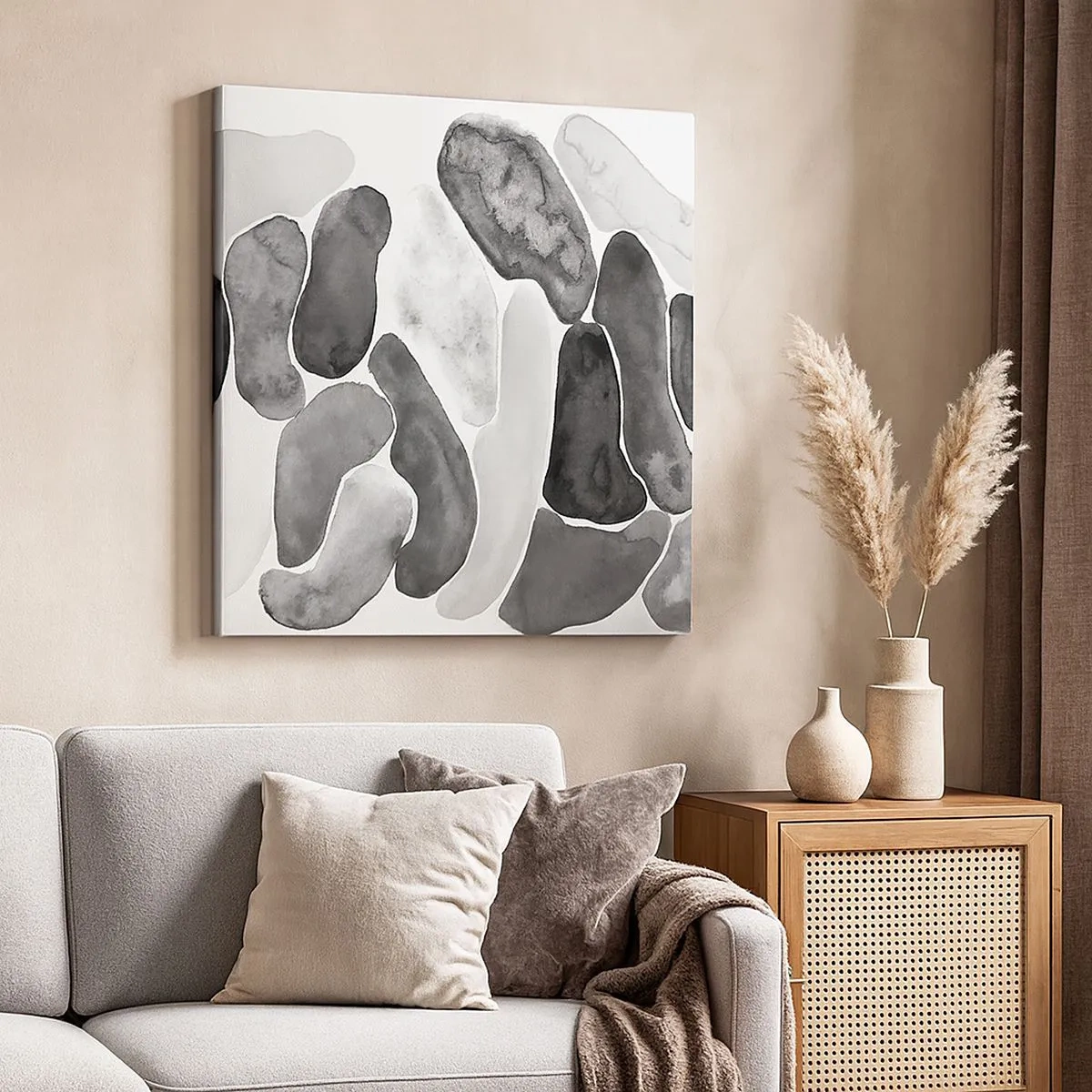 Quadro su tela - Stampe su Tela - Astrazione rocciosa - 30x30 cm