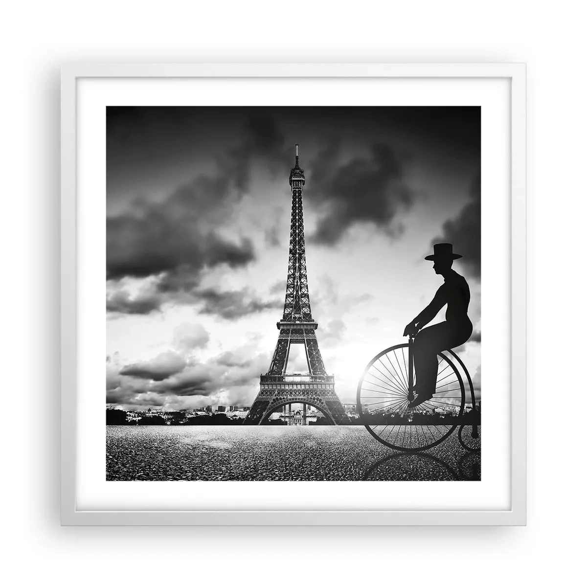 Poster in cornice bianca - Nostalgia della Belle Epoque - 50x50 cm