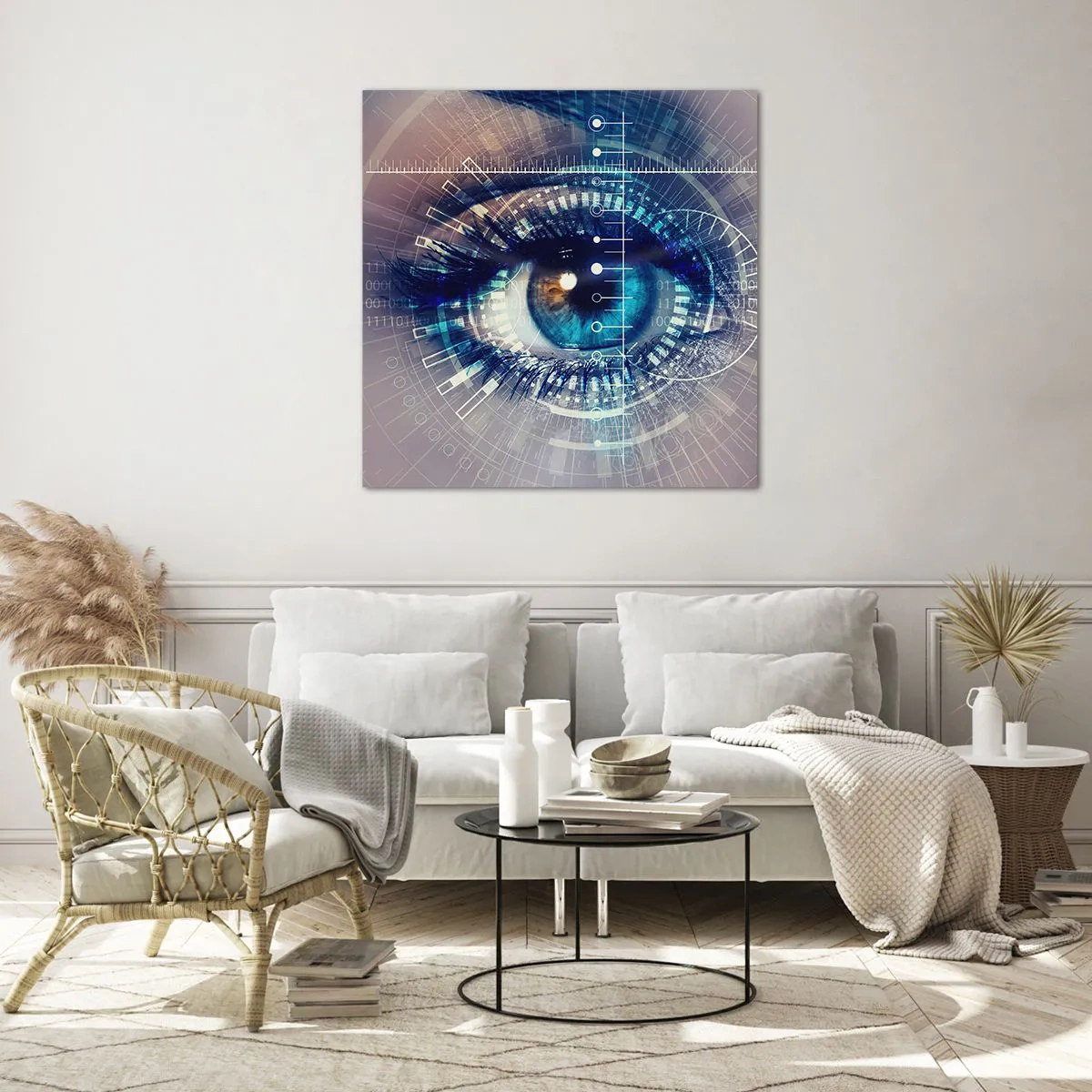 Quadro su vetro - Credi di conoscermi - 60x60 cm