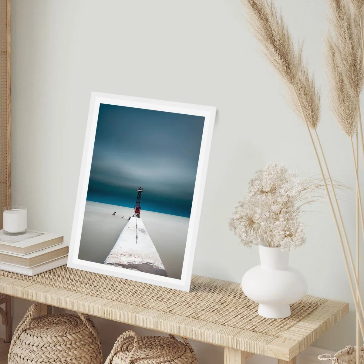 Poster in cornice bianca - Incontrando l'infinito - 70x100 cm