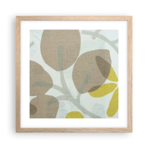 Poster in cornice rovere chiaro - Composizione sotto al sole - 40x40 cm