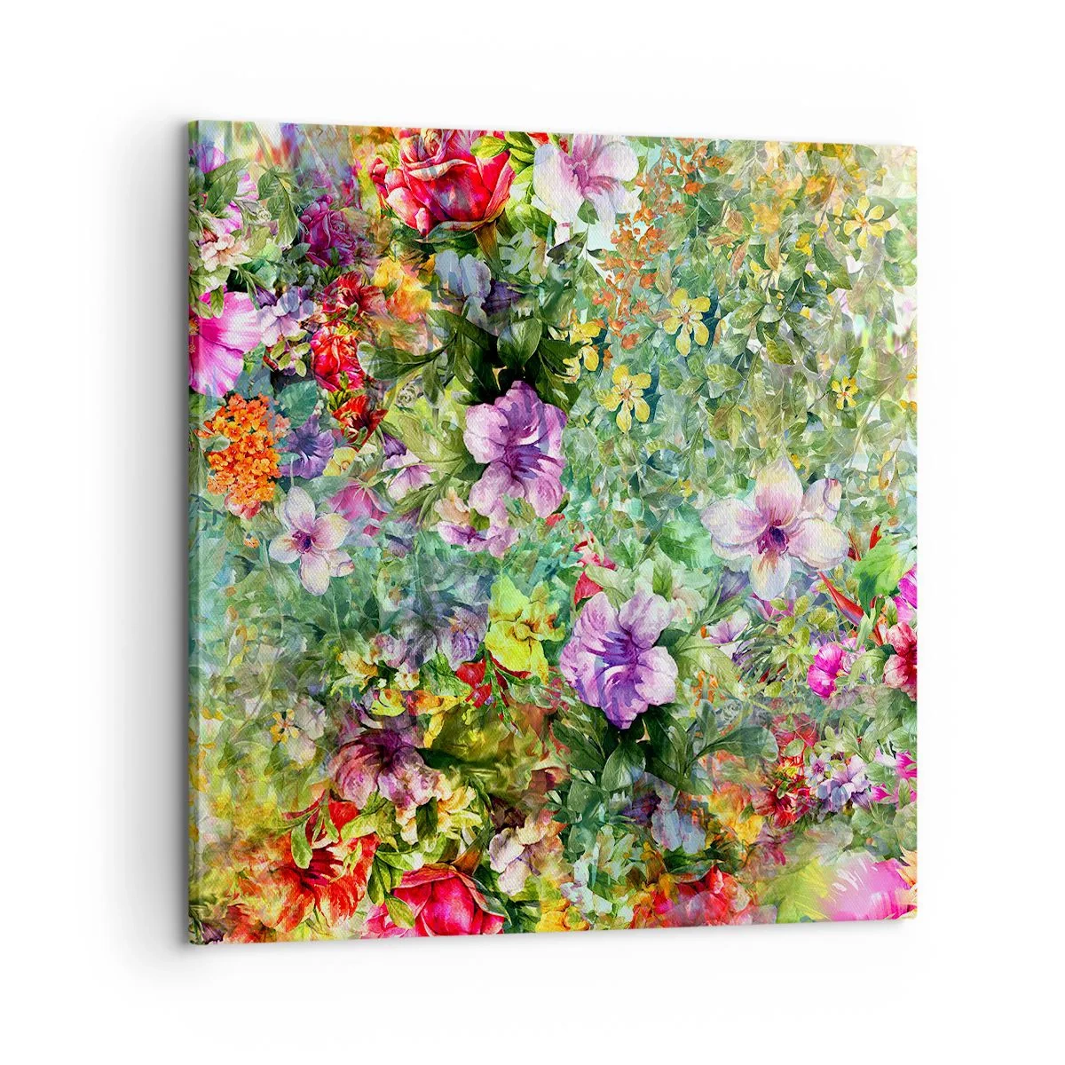 Quadro su tela - Stampe su Tela - Perdersi nei fiori - 60x60 cm