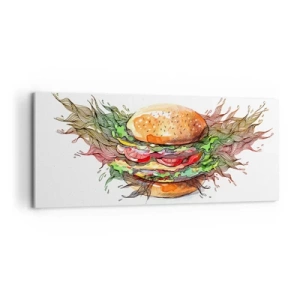 Quadro su tela - Stampe su Tela - Una tentazione calda - 100x40 cm