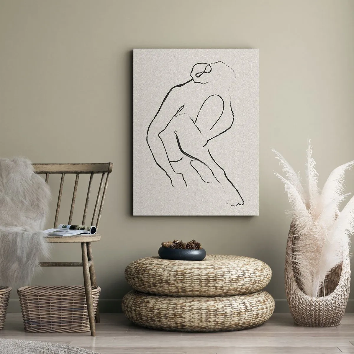 Quadro su tela - Stampe su Tela - Schizzo intimo - 45x80 cm