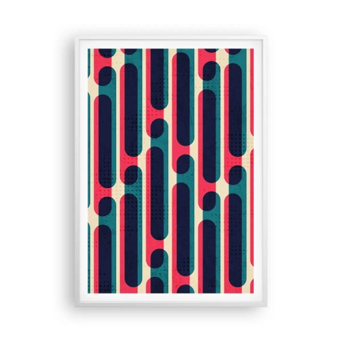 Poster in cornice bianca - Avanti fino in fondo - 70x100 cm