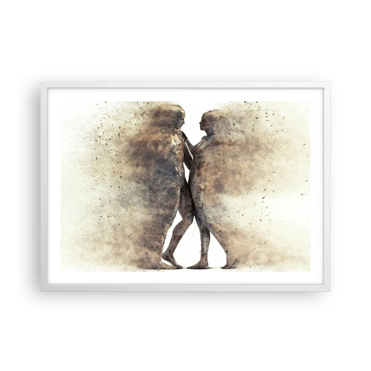 Poster in cornice bianca - Nati dalla polvere, per amare - 70x50 cm