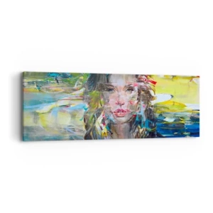 Quadro su tela - Stampe su Tela - Dietro una tenda di vento - 90x30 cm