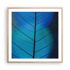 Poster in cornice rovere chiaro - Struttura intricata - 60x60 cm