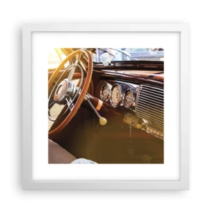 Poster in cornice bianca - Un soffio di lusso dal passato - 30x30 cm