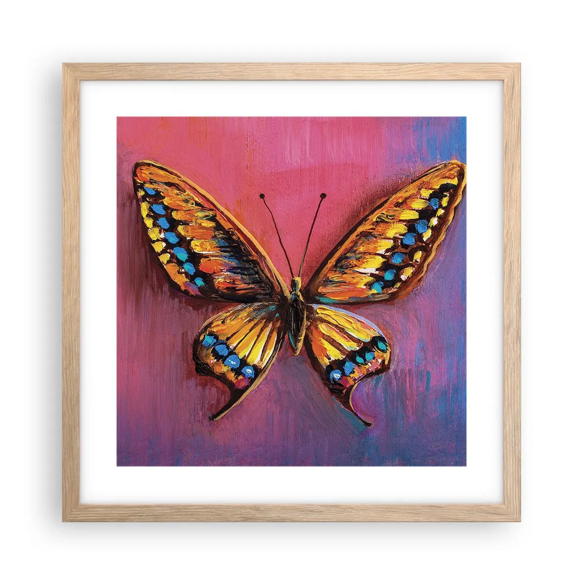 Poster in cornice rovere chiaro - Gioielli della natura - 40x40 cm