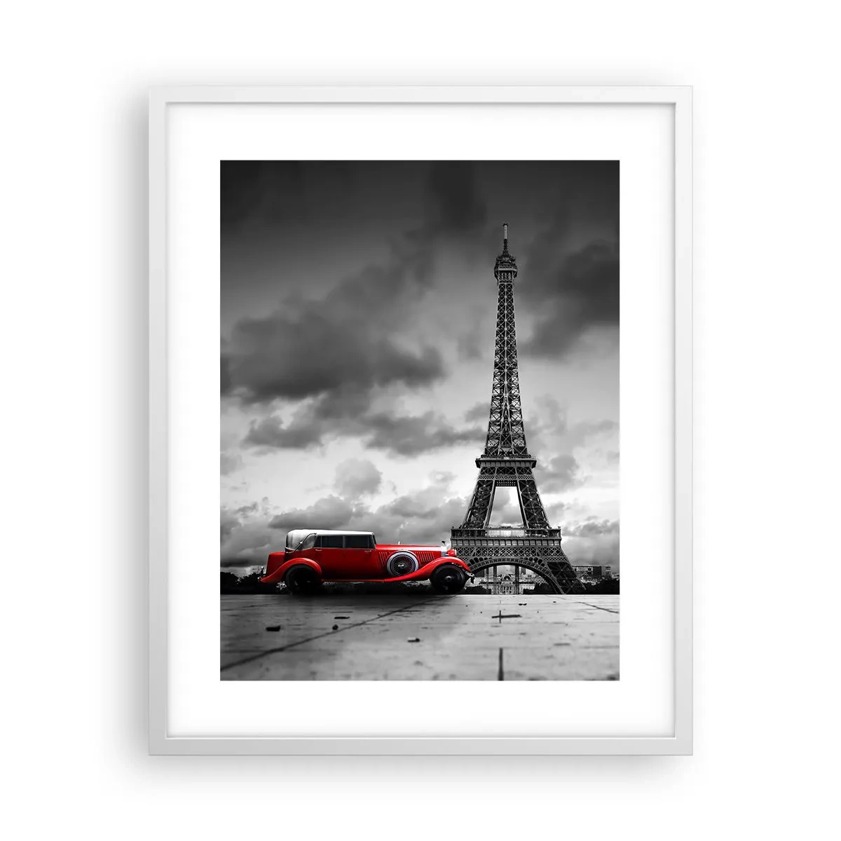 Poster in cornice bianca - Non molto tempo fa a Parigi - 40x50 cm