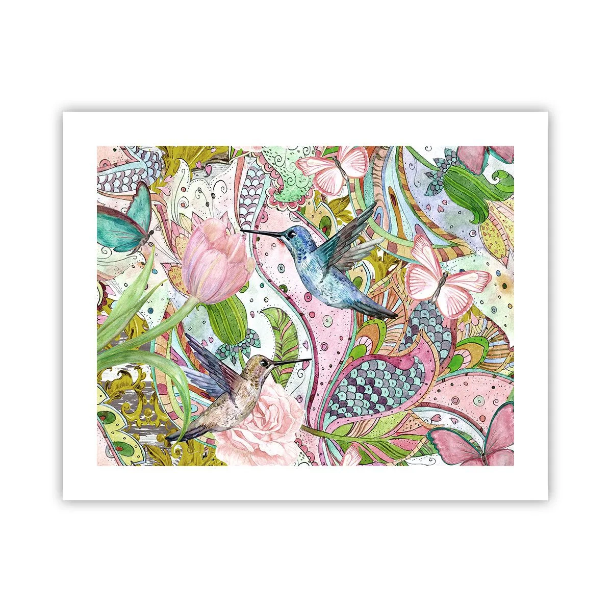 Poster - Intrecciate nei rami - 50x40 cm