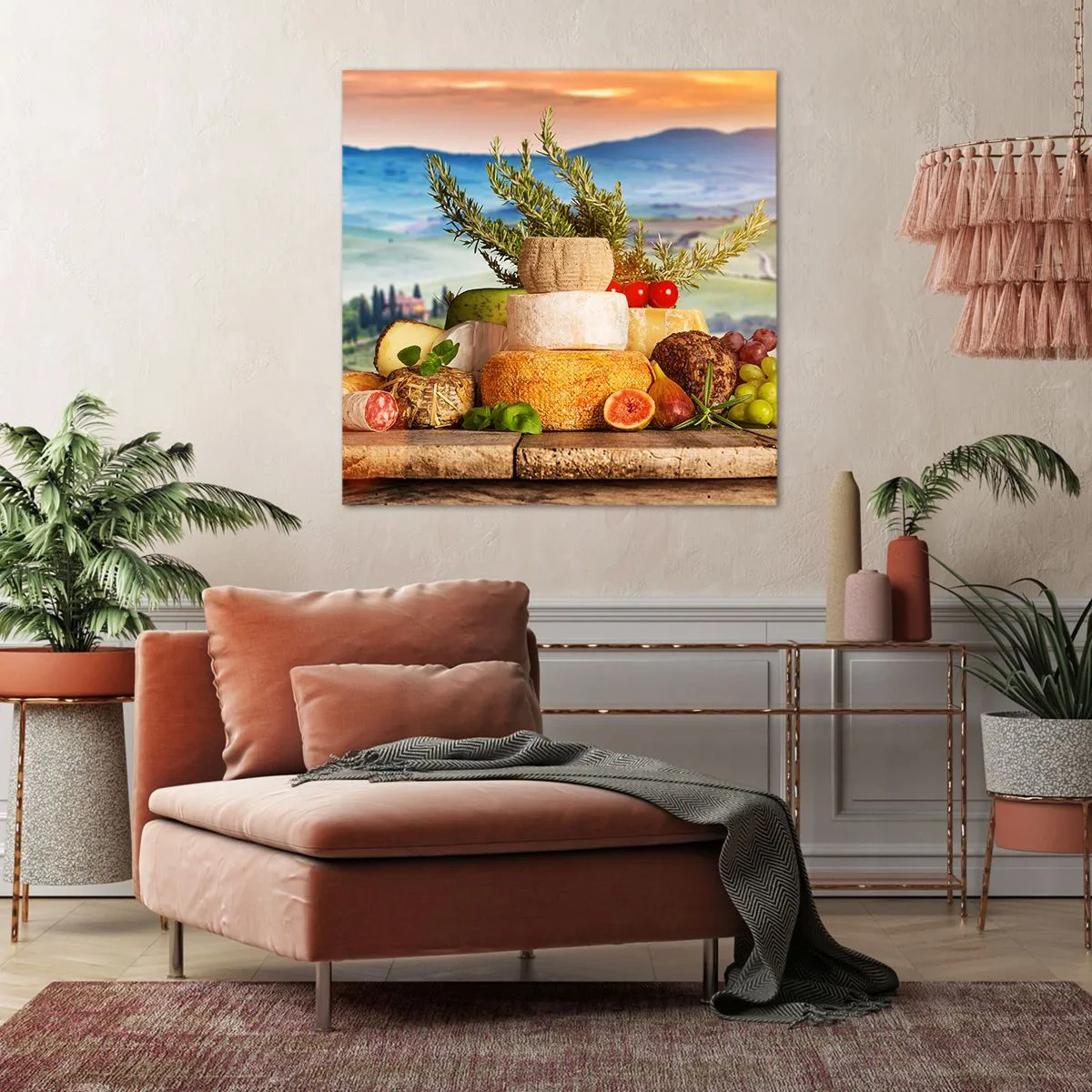 Quadro su tela - Stampe su Tela - La gioia italiana della vita - 50x50 cm