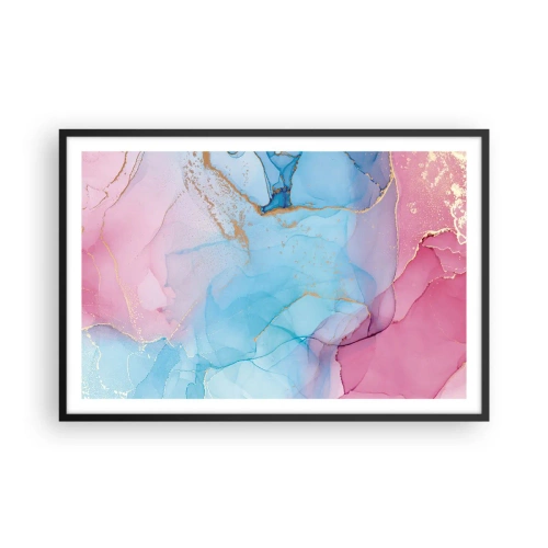 Poster in cornice nera - Incontro e compenetrazione - 91x61 cm