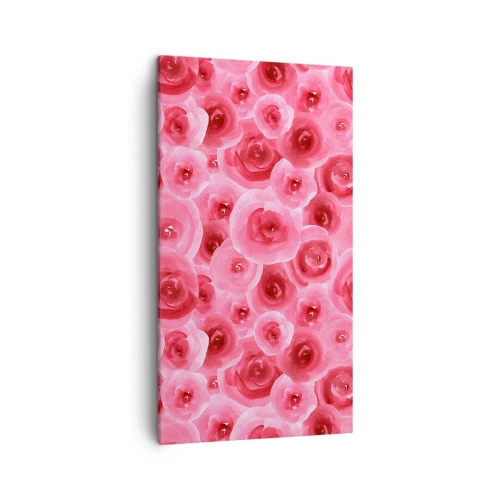 Quadro su tela - Stampe su Tela - Rose in alto e in basso - 45x80 cm