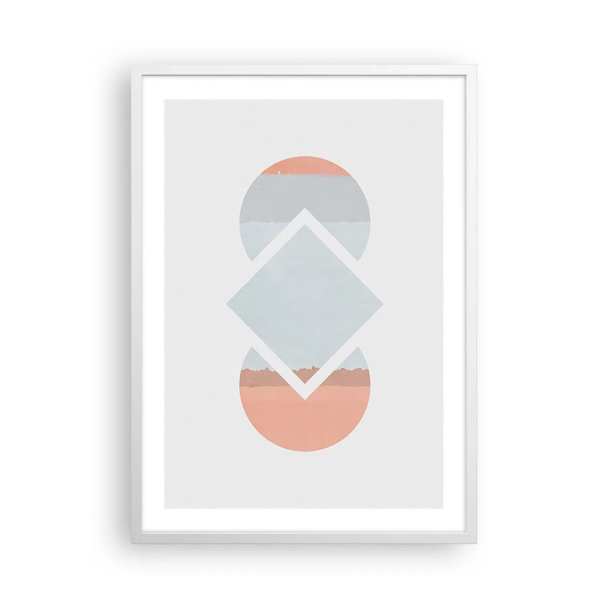 Poster in cornice bianca - La situazione è chiara - 50x70 cm