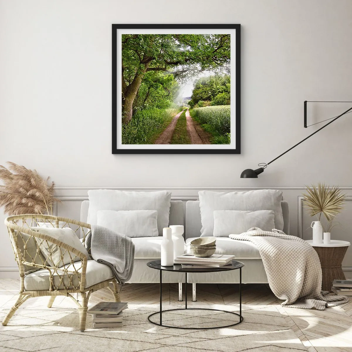Poster in cornice nera - Et in Arcadia ego - 30x30 cm