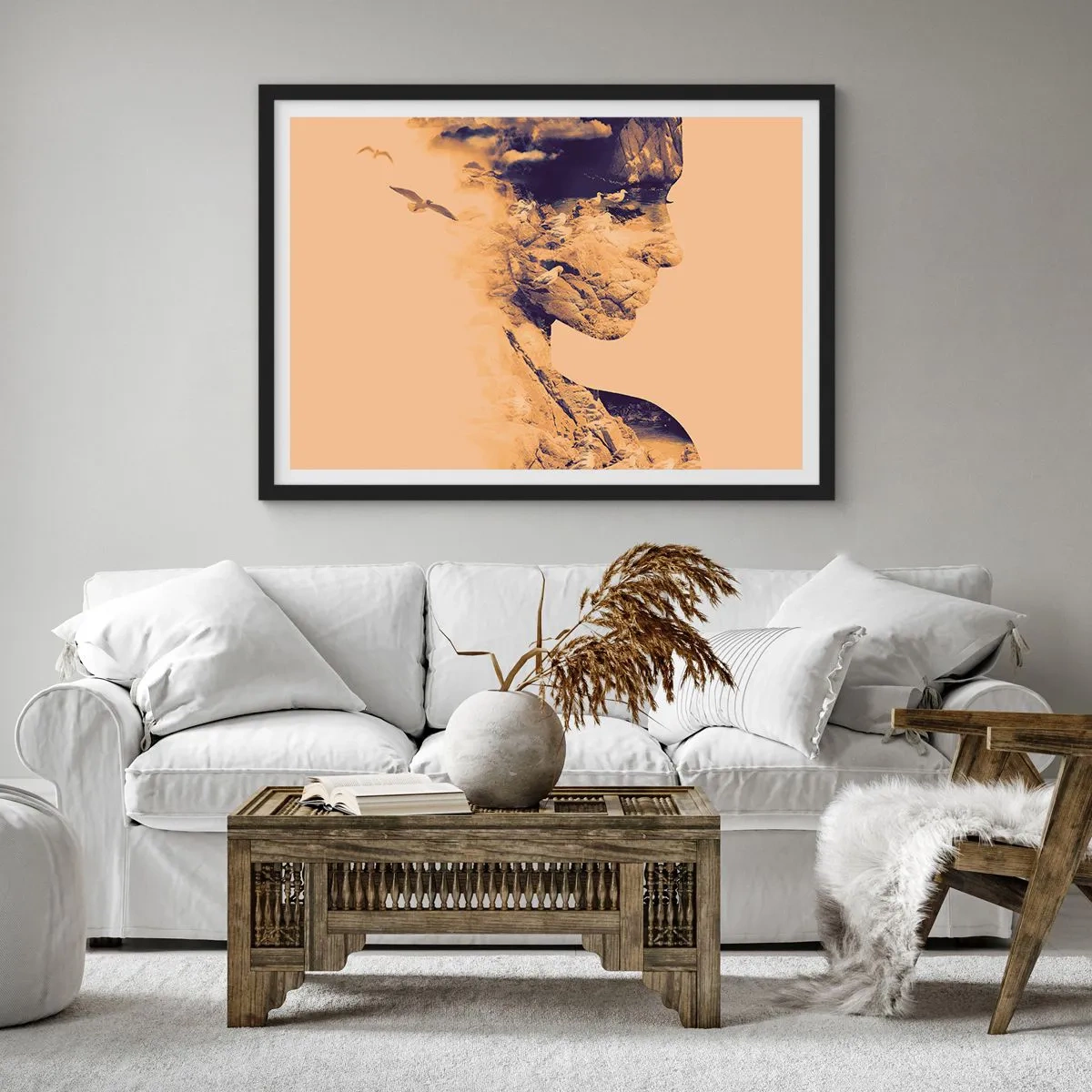 Poster in cornice nera - Bella di natura - 50x40 cm