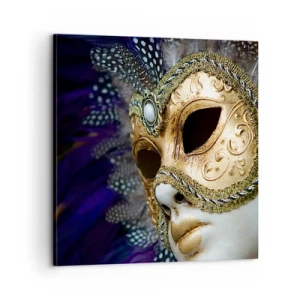 Quadro su tela - Stampe su Tela - Ritratto di Venezia in oro - 60x60 cm