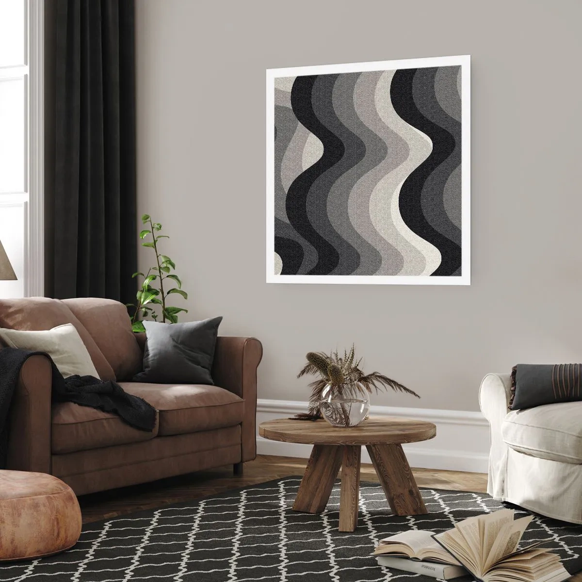 Poster - Un'onda dopo l'altra - 40x40 cm
