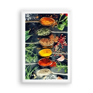 Poster in cornice bianca - Magie gastronomiche - 61x91 cm